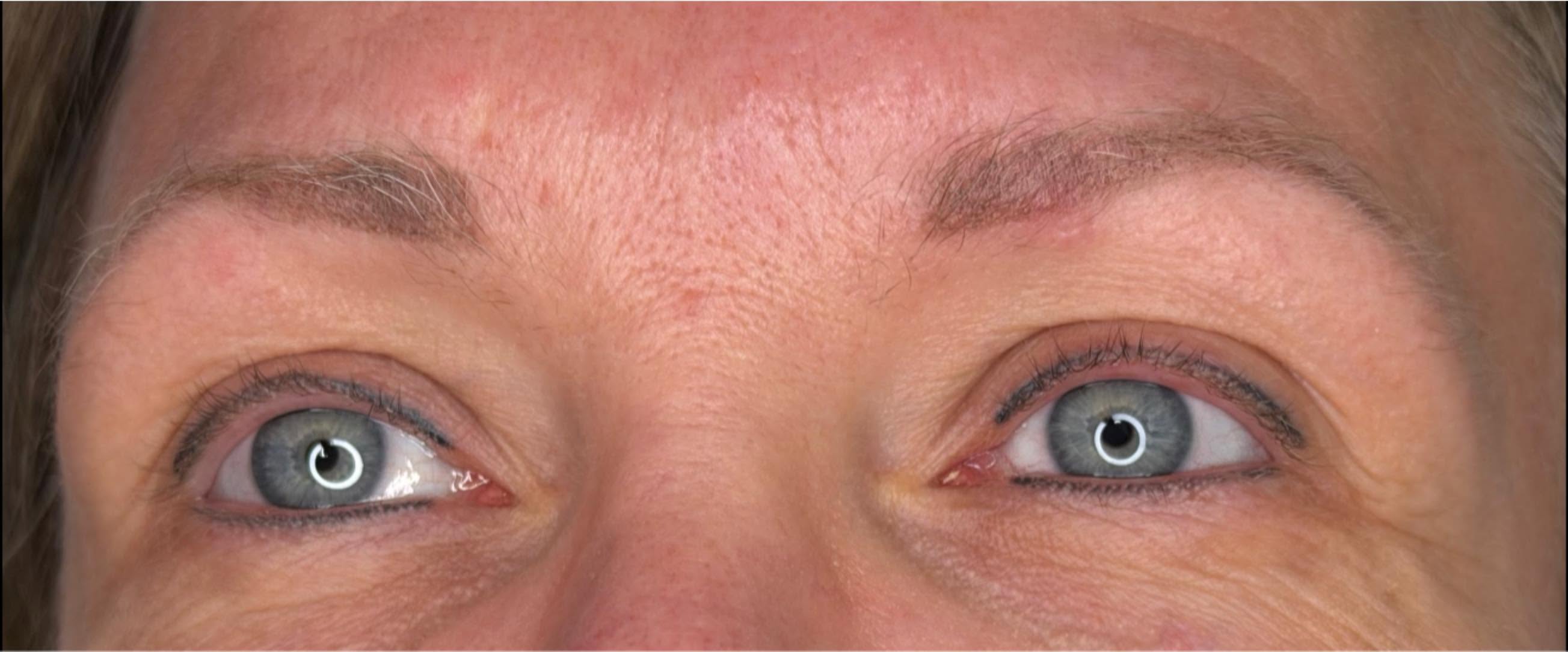 Maquillage permanent des sourcils — avant et après